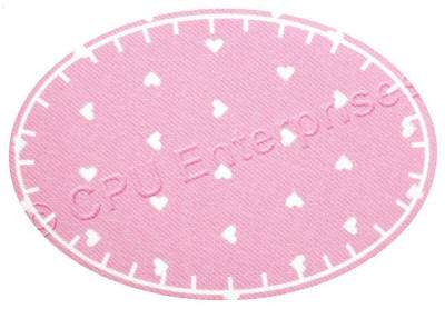 Pink with Heart Print Patch 