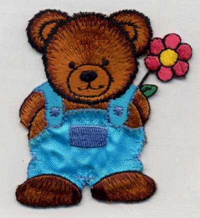 Boy Teddy with Flower 