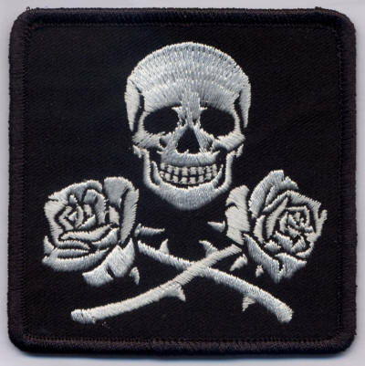 Skull and Roses Patch 