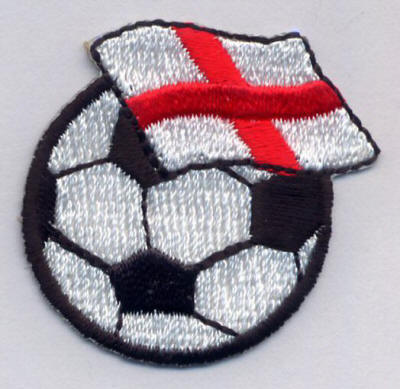 England Flag and Football 